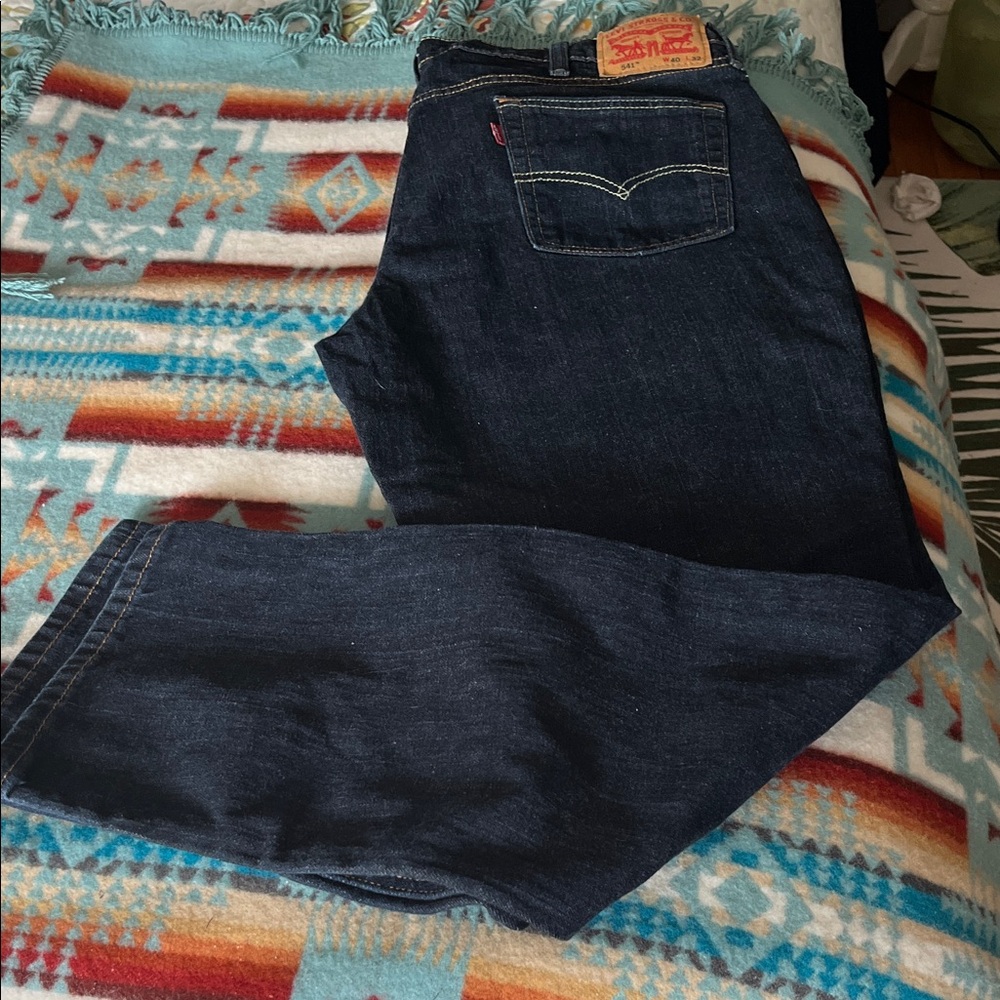 Levi's Men's 541 Athletic Tapered Fit Jeans waist 40x32 length